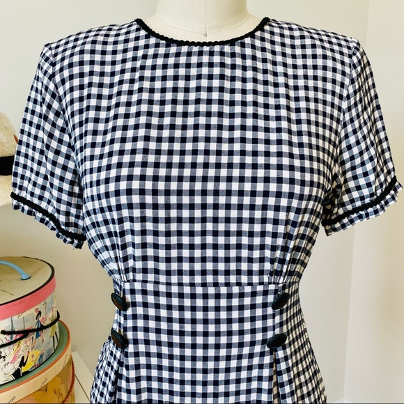 Vintage 80’s/90’s Buffalo Plaid Dress - Picture 5 of 16